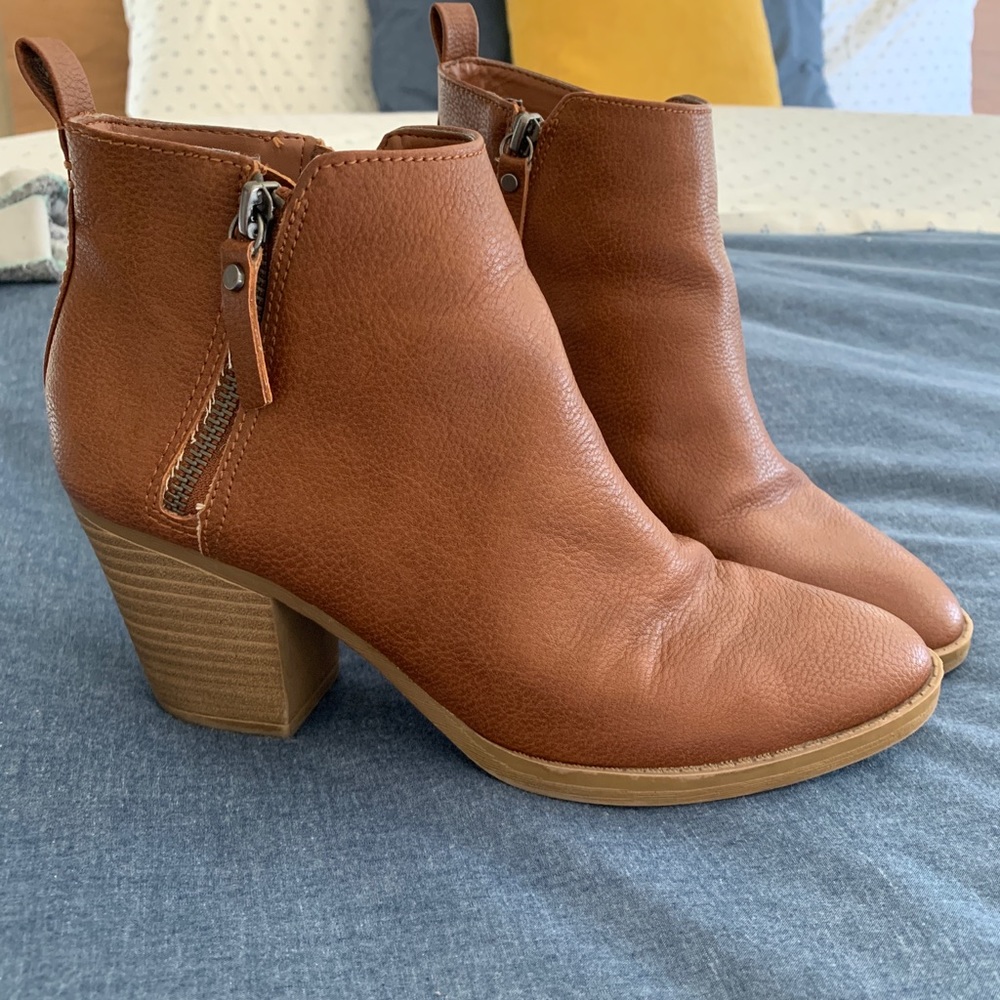 Universal Thread cognac booties